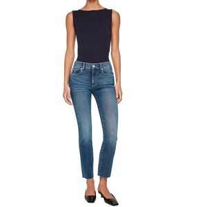 DL1961 Mara Straight Leg Mid Rise Ankle Blue Denim Jean with Instasculpt Size 27